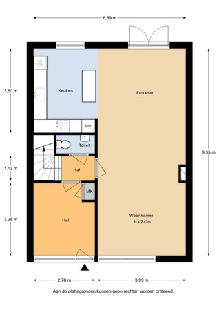 Floorplan - Eduard Künnekehof 21, 3543 HT Utrecht